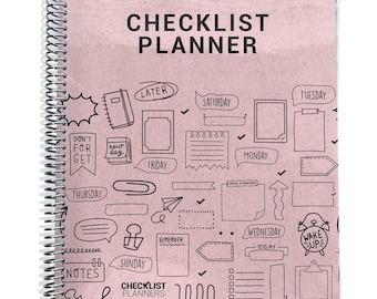 To Do List Planner, 2026-2027 Planner, Simple Checklist Planner, Daily List Planner, 2025 Weekly Planner