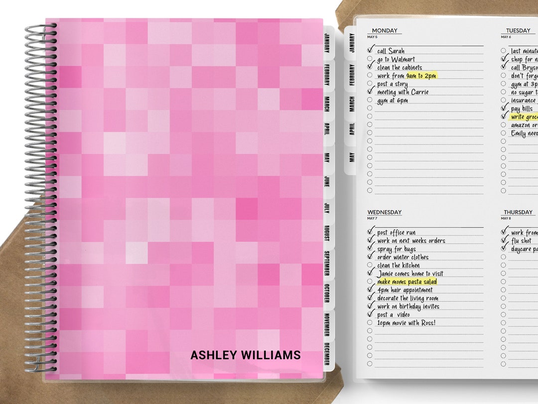 20232024 Checklist Daily Planner Personalized Monthly & Etsy