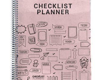 To Do List Planner, 2026-2027 Planner, Simple Checklist Planner, Daily List Planner, 2025 Weekly Planner