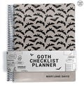 Goth Checklist Planner, To Do List Planner, 2025-2026, Personalized Weekly Planner, Bats