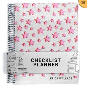 Checklist Planner, To Do List Planner, 2025-2026, Personalized Weekly Planner, Starr Burst