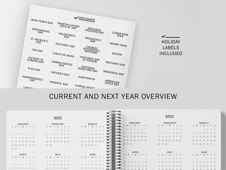 Checklist Planner Personalized 20222023 Planner Custom Etsy Österreich