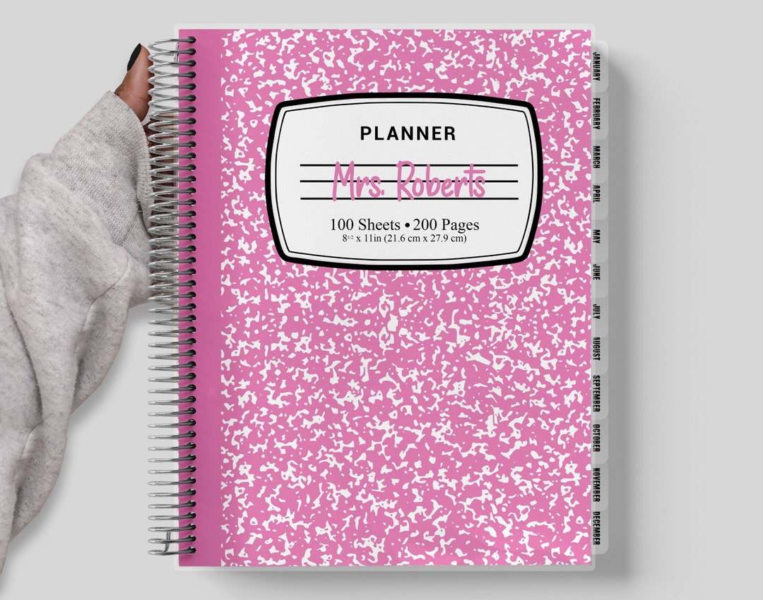TEACHER Checklist Planner, Personalized Planner, Teacher Planner 2024