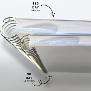 a close up of a book with a spiral design