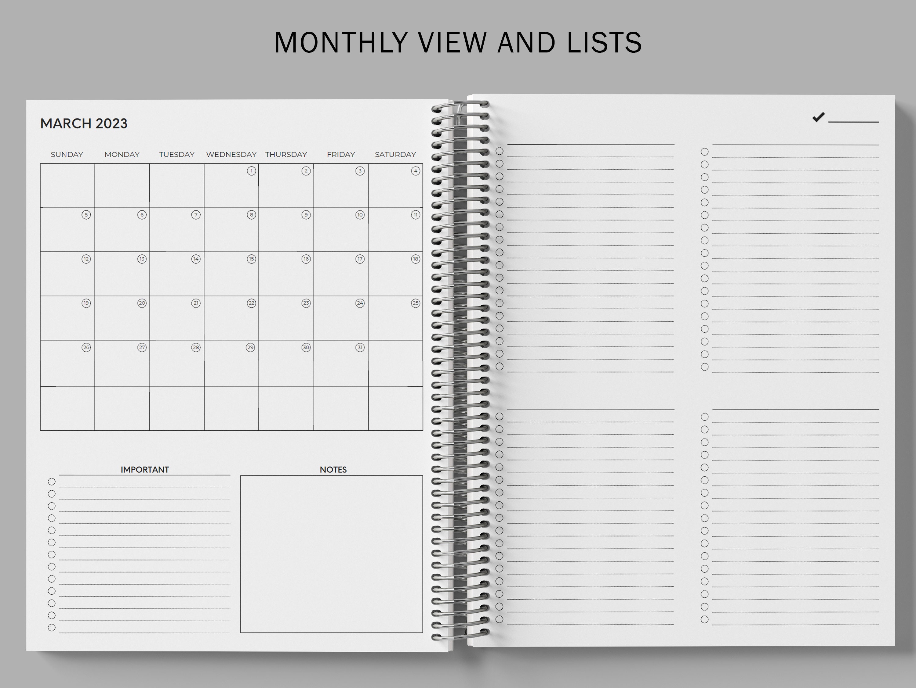 Checklist Planner Personalized 20222023 Planner Custom Etsy UK