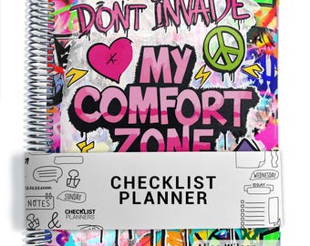 Checklist Planner, To Do List Planner, 2026-2027, Personalized Weekly Planner, Comfort Zone