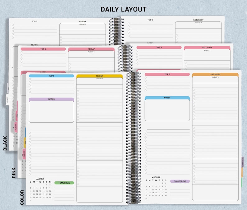 Checklist Planner, To Do List Planner, 2026-2027, Personalized Weekly Planner, Wildflower Books image 7