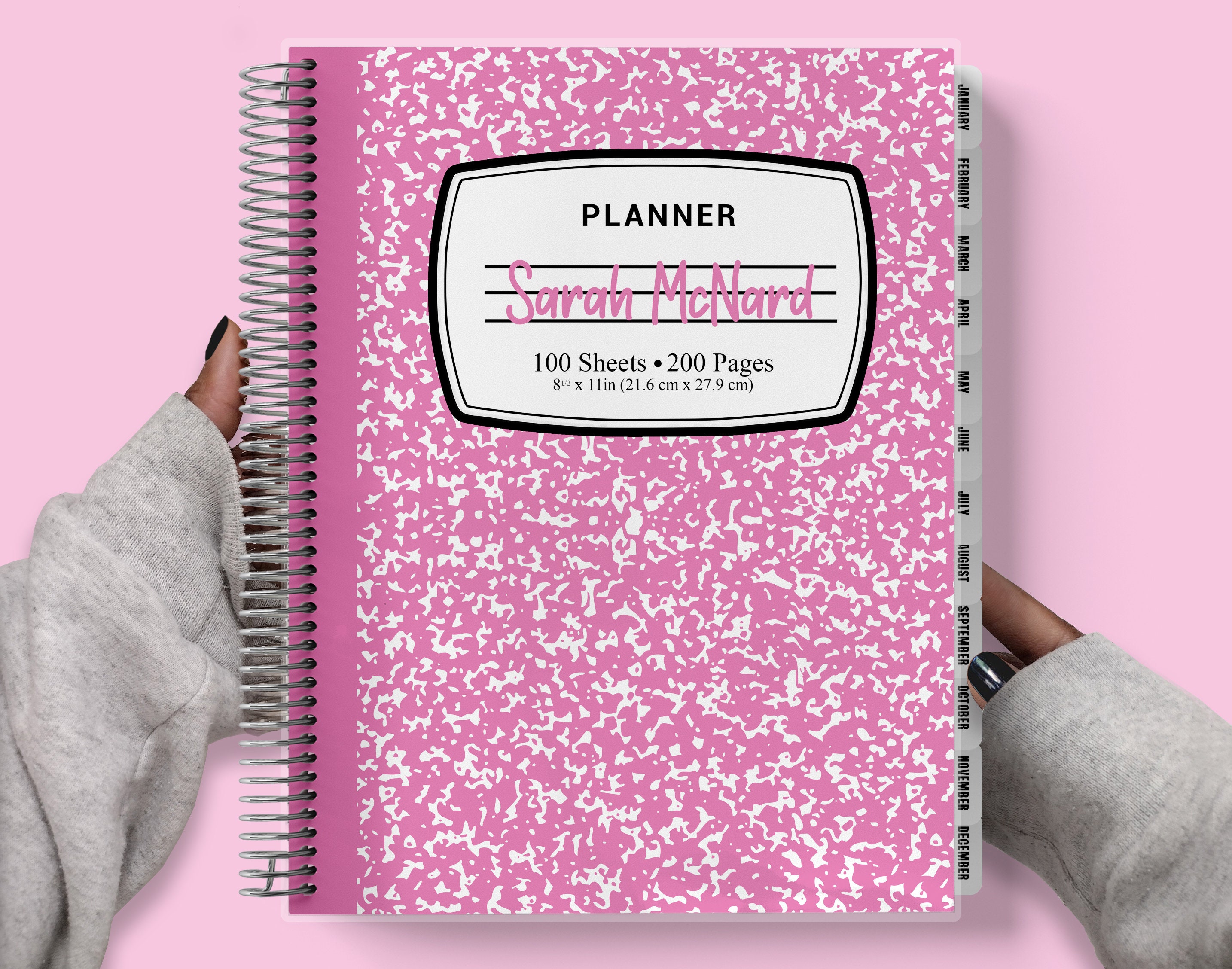 Burde Planner 2024 | Life Organizer Family Planner | January 1, 2024 to  January 5, 2025 | 9x6,4 in | Spiral binding | Daily, Weekly & Monthly  planner