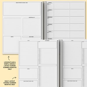 TEACHER Checklist Planner, Personalized Teacher Planner 2024-2025, Lesson Planner, Teacher Appreciation Gift, Caffeinated Teachers Club image 9