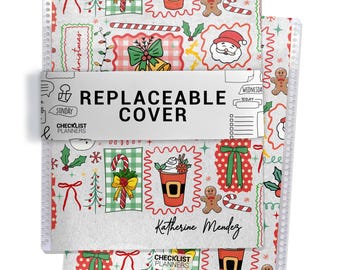 Replaceable Cover for the Checklist Planner, Christmas Coquette