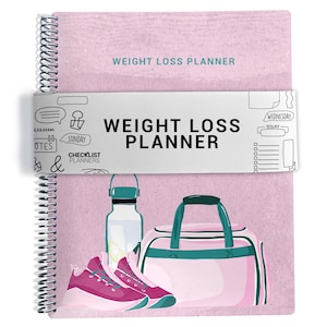 Weight Loss Planner, Weight Loss Tracker, Fitness Planner, Weight Loss Journal, Workout Planner, Meal Chart, Pink