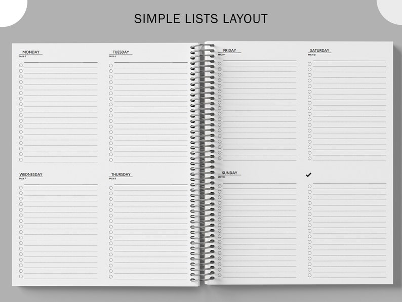 Checklist Planner Personalized 20222023 Planner Custom Etsy UK
