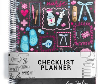 Nurse Checklist Planner, To Do List Planner, 2026-2027, Personalized Weekly Planner, Nurse Stuff