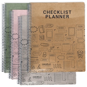 2025-2026 Planner, Simple Checklist Planner, To Do List Planner, 2025 Weekly Planner