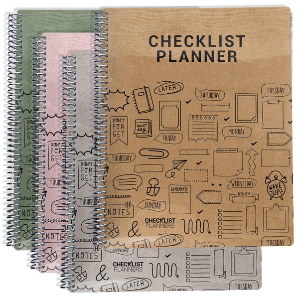 2026-2027 Planner, Simple Checklist Planner, To Do List Planner, 2026 Weekly Planner