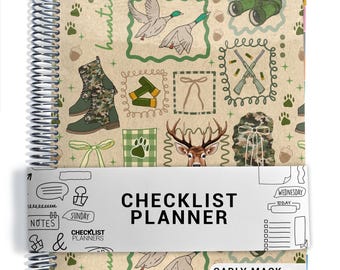 Checklist Planner, To Do List Planner, 2026-2027, Personalized Weekly Planner, Hunting Season