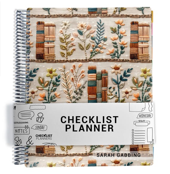 Checklist Planner, To Do List Planner, 2026-2027, Personalized Weekly Planner, Wildflower Books