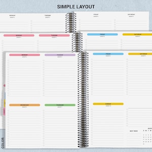 Checklist Planner, To Do List Planner, 2026-2027, Personalized Weekly Planner, Wildflower Books image 6