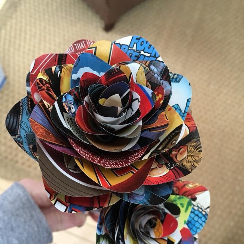 Comic Book Flowers - Etsy