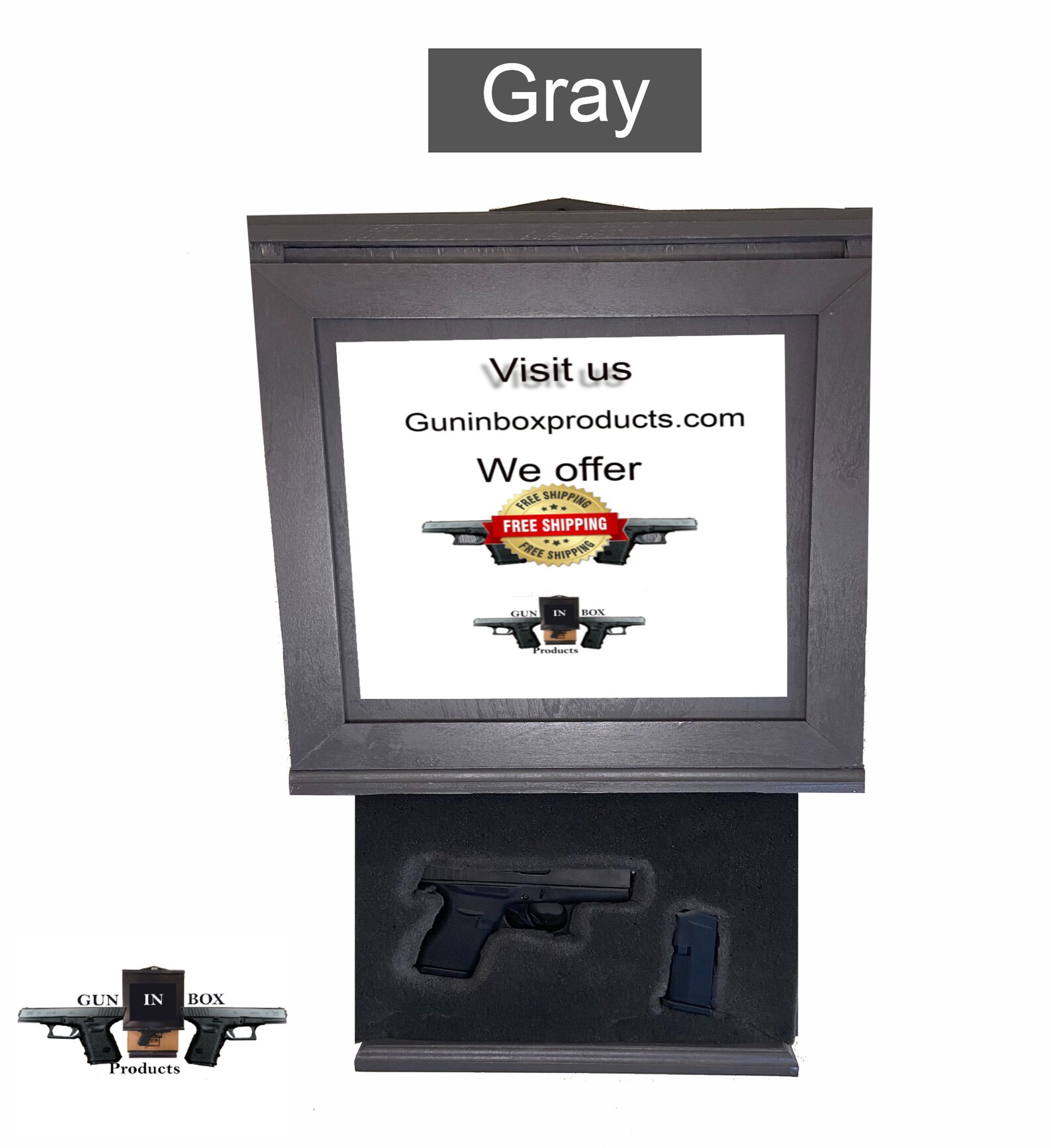 Large Fast Access Picture Frame Gun Safe With Foam Etsy
