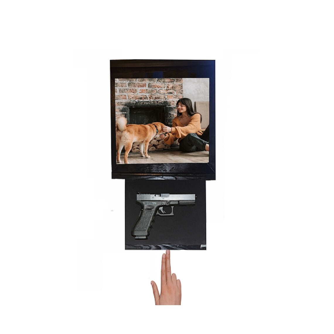 Fast Access Gun Safe Picture Frame Display Etsy