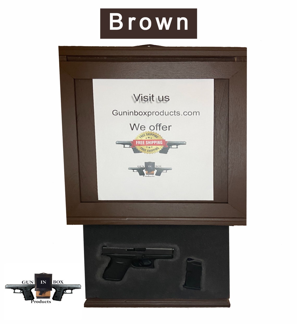 Large Fast Access Picture Frame Gun Safe With Foam Etsy