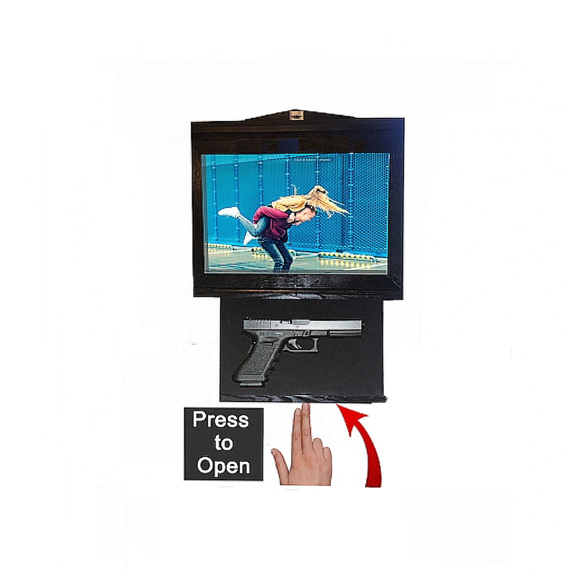 Large Fast Access Picture Frame Gun Safe With Foam Etsy