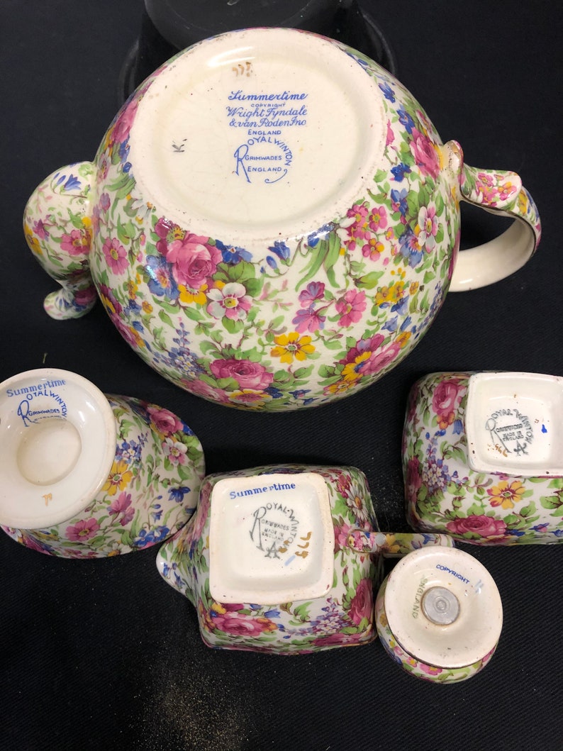 1930's Vintage Royal Winton Grimwades English Chintz Etsy