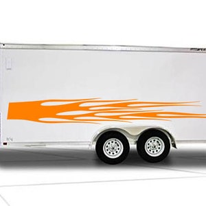 Vinyl Flame Graphics Decal Auto Truck Car Boat Trailer Race - Many Colors, Left & Right Sides