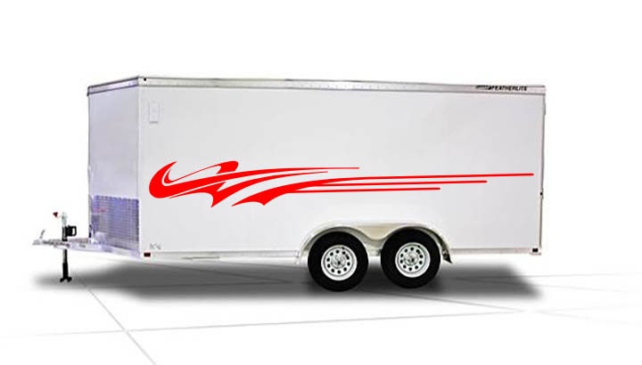 Vinyl Graphics Decal Auto Truck Car Boat Trailer Race - Many Colors, Left & Right Sides