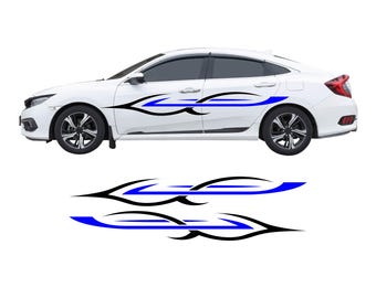 Vinyl Graphics Car Graphics Decals Auto Graphics Decals Truck Graphics Decals - Many Color Options - Right & Left Sides