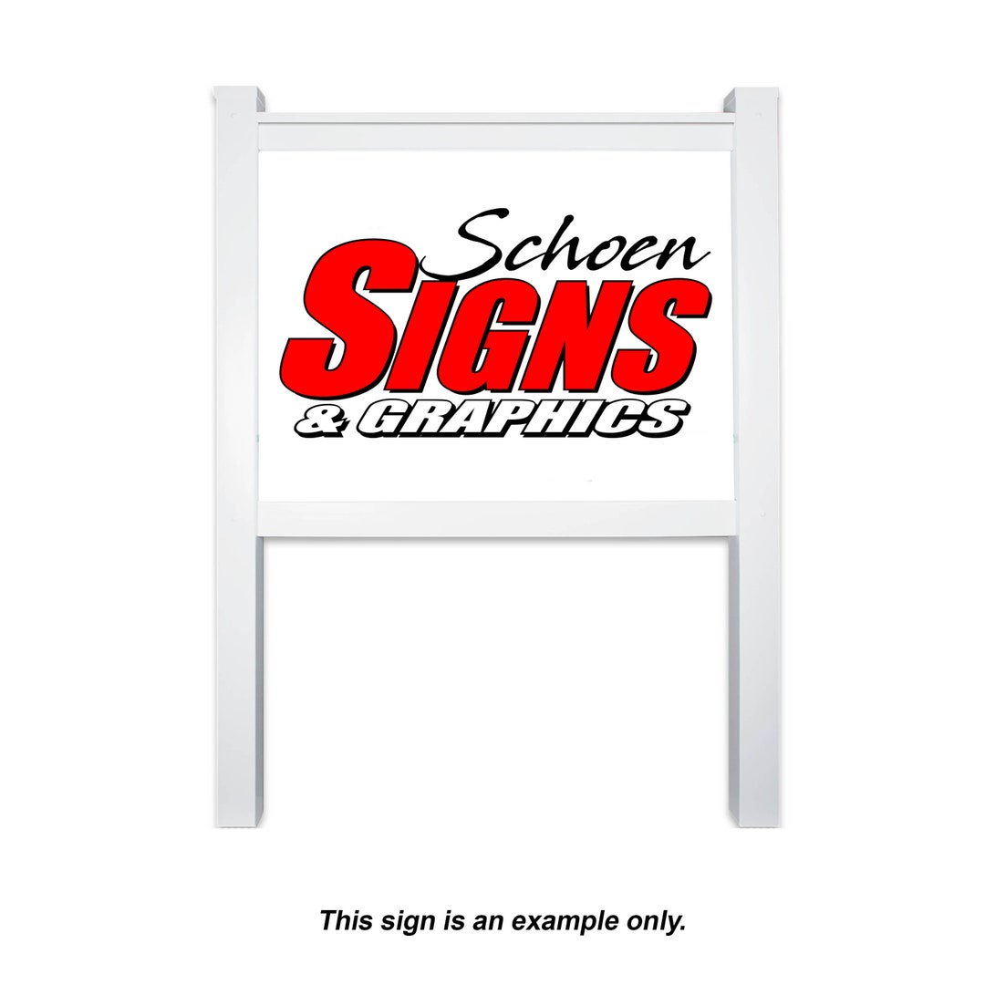 Vinyl Sign Business Sign Post and Panel Sign Kit Etsy