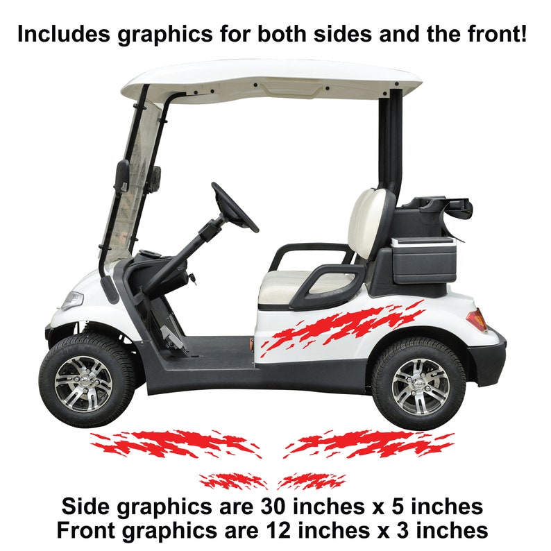 Golf Cart Graphics Vinyl Graphics Decals ATV Decals UTV Etsy