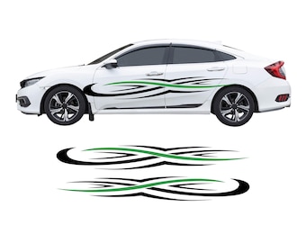 Vinyl Graphics Car Graphics Decals Auto Graphics Decals Truck Graphics Decals - Many Color Options - Right & Left Sides