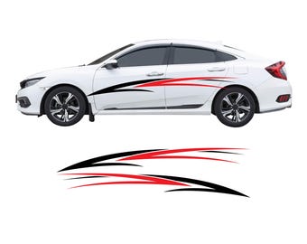 Vinyl Graphics Car Graphics Decals Auto Graphics Decals Truck Graphics Decals - Many Color Options - Right & Left Sides