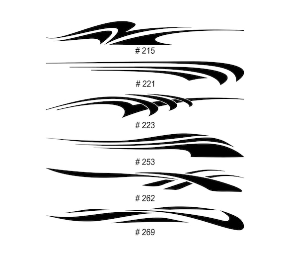 Oracal 8" X 144" Vinyl Racing Stripe Pinstripe Decal Kit – Choose From 18 Glossy Colors - View #2