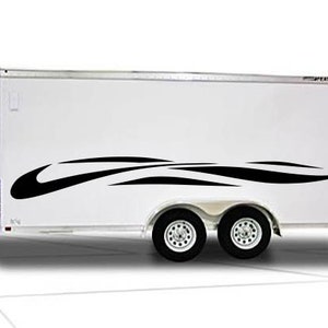 Vinyl Graphics Decal Auto Truck Car Boat Trailer Race - Many Colors, Left & Right Sides