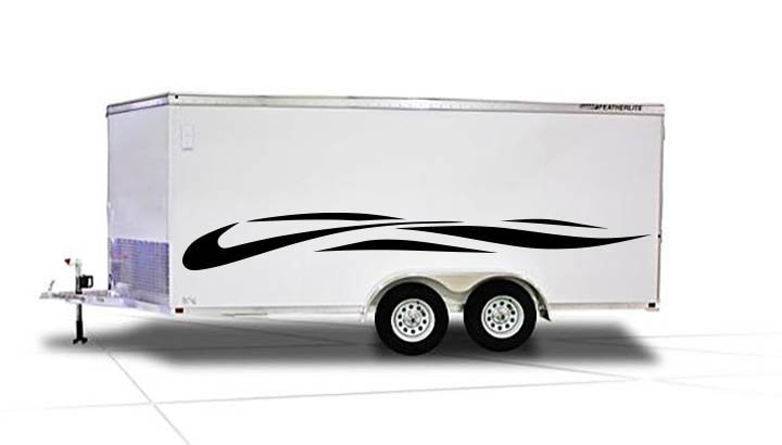 Vinyl Graphics Decal Auto Truck Car Boat Trailer Race - Many Colors, Left & Right Sides