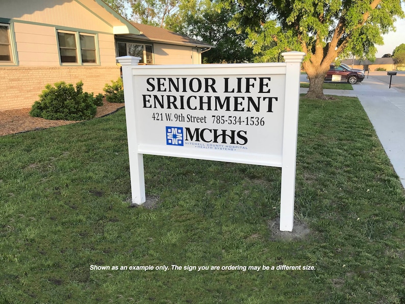 Vinyl Sign Business Sign Post and Panel Sign Kit Etsy