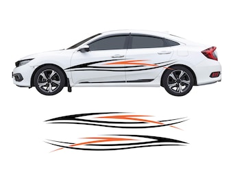 Vinyl Graphics Car Graphics Decals Auto Graphics Decals Truck Graphics Decals - Many Color Options - Right & Left Sides