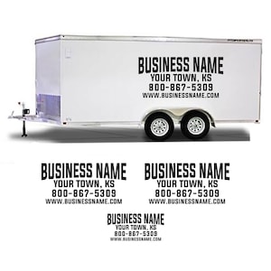 Custom Trailer Lettering Business Lettering Decals