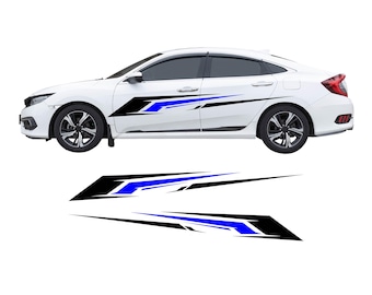 Vinyl Graphics Car Graphics Decals Auto Graphics Decals Truck Graphics Decals - Many Color Options - Right & Left Sides