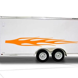 Vinyl Flame Graphics Decal Auto Truck Car Boat Trailer Race - Many Colors, Left & Right Sides