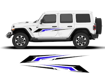 Jeep Wrangler SUV Graphics Auto Graphics Pickup Graphics, Many Color Options, Both Sides