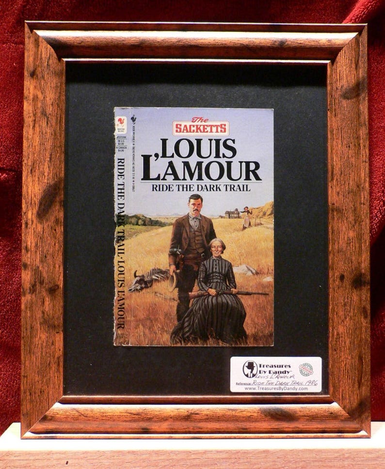 Louis L'amour the Sacketts Ride the Dark Trail Etsy