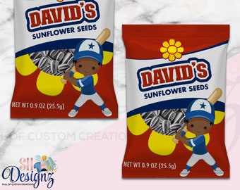 Baseball Sunflower Seeds- Baseball Party - Baseball Birthday - Baseball Birthday Party - Baseball Theme- Baseball Birthday Theme