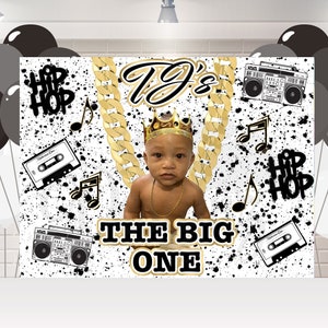 The Big One Birthday Banner -Notorious One Birthday Party- Notorious One Birthday Backdrop-Notorious One