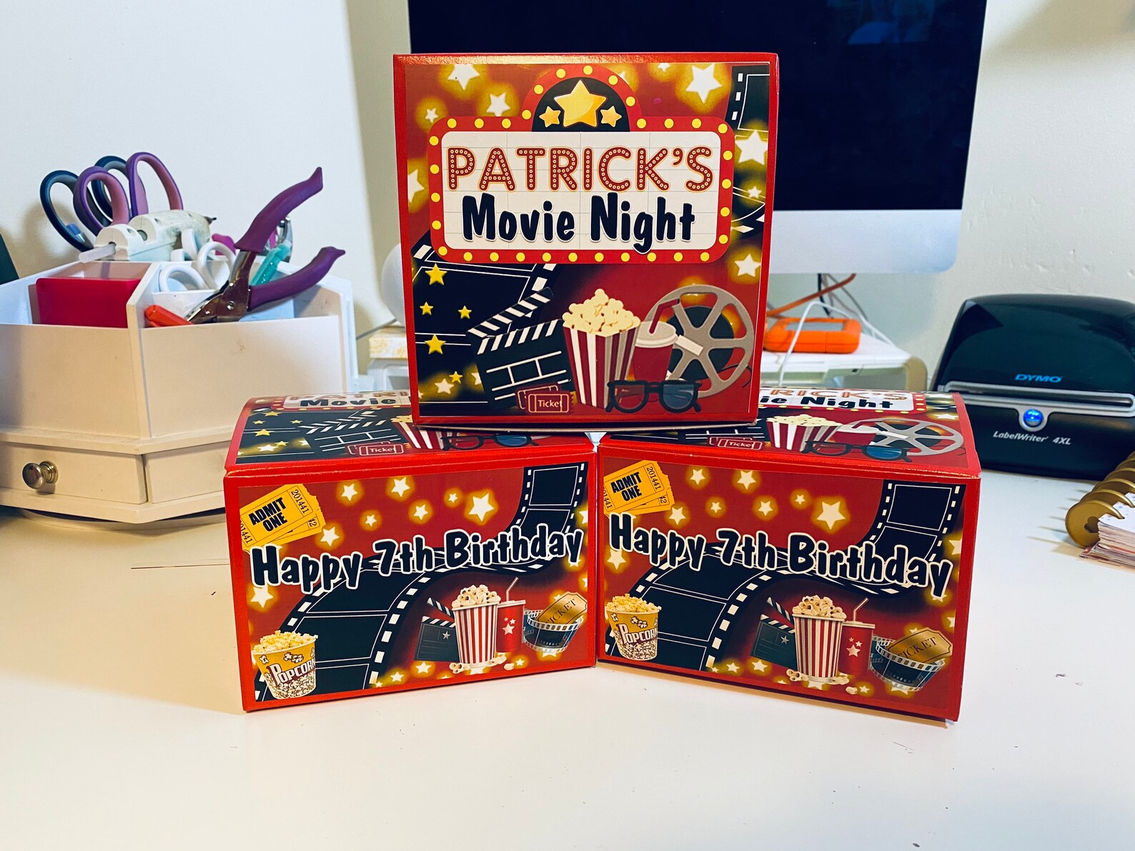 Movie Night Party Theme Boxes Movies and Chill Movie Night Etsy