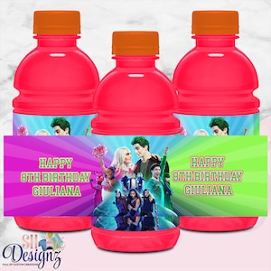 Zombies 3 Birthday Party Sport Drink Labels, Zombies 3, Zombies Theme, Zombies Party, Zombies2 Favor, Zombies 3 Decorations