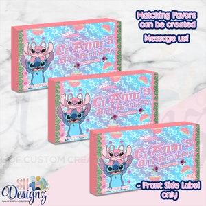 Stitch Birthday Party Candies, Stitch and Angel Birthday Party, Lilo and Stitch Birthday Favors, Stitch and Angel, Stitch Party BP
